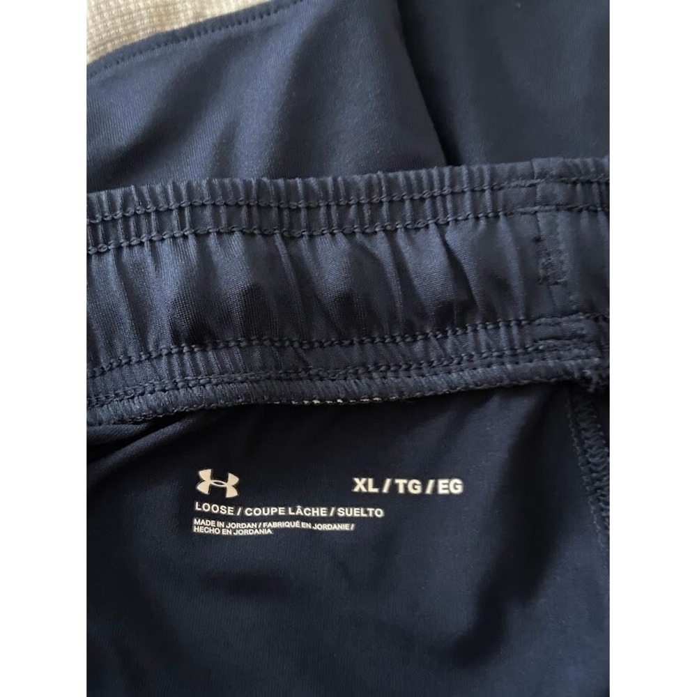Under Armour Shorts Men's Sz XL Blue & Gray Logo - Picture 3 of 4